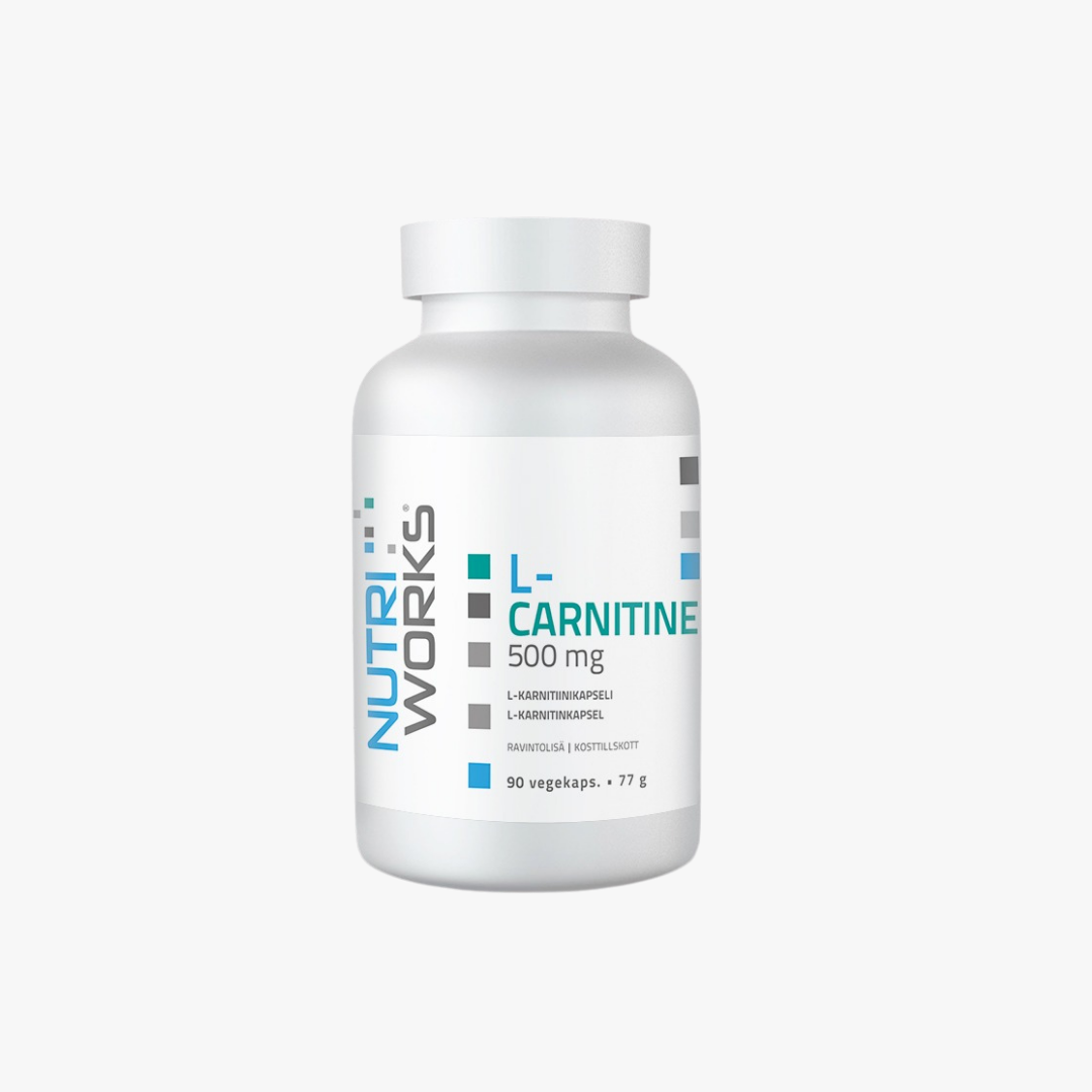 Nutri Works L-Carnitine 500 mg -Karnitiinikapseli, 90 kapselia - Proteiinipuoti Nutri Works L-Carnitine 500 mg -Karnitiinikapseli, 90 kapselia - Proteiinipuoti