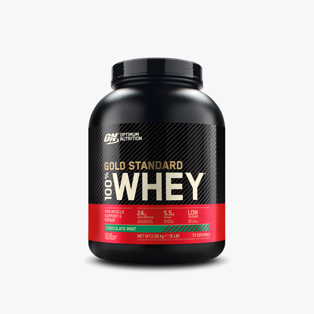 Gold Standard 100% Whey -Heraproteiinijauhe, 2270 g chocolate mint