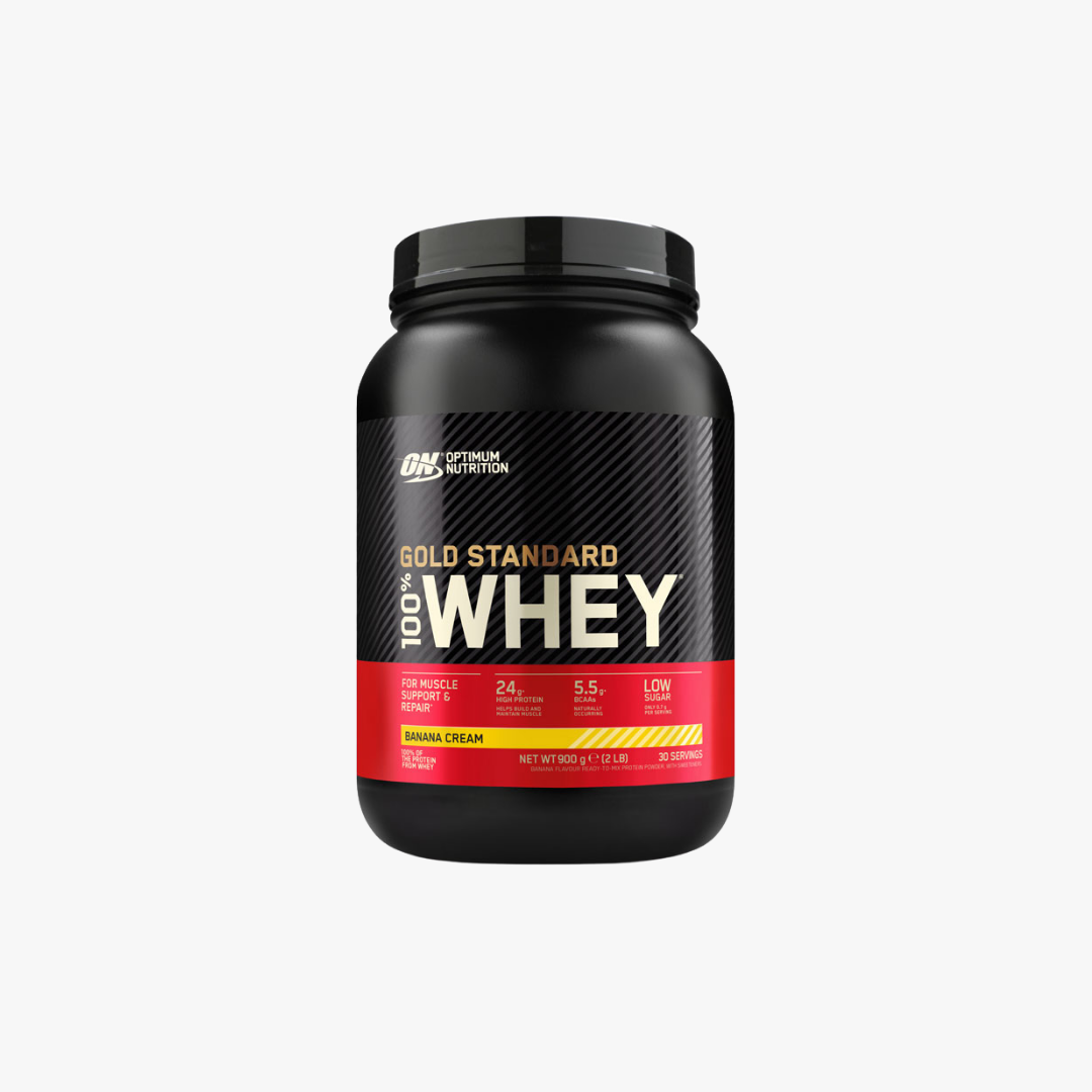 Gold Standard 100% Whey -Heraproteiinijauhe, 900 g banana cream