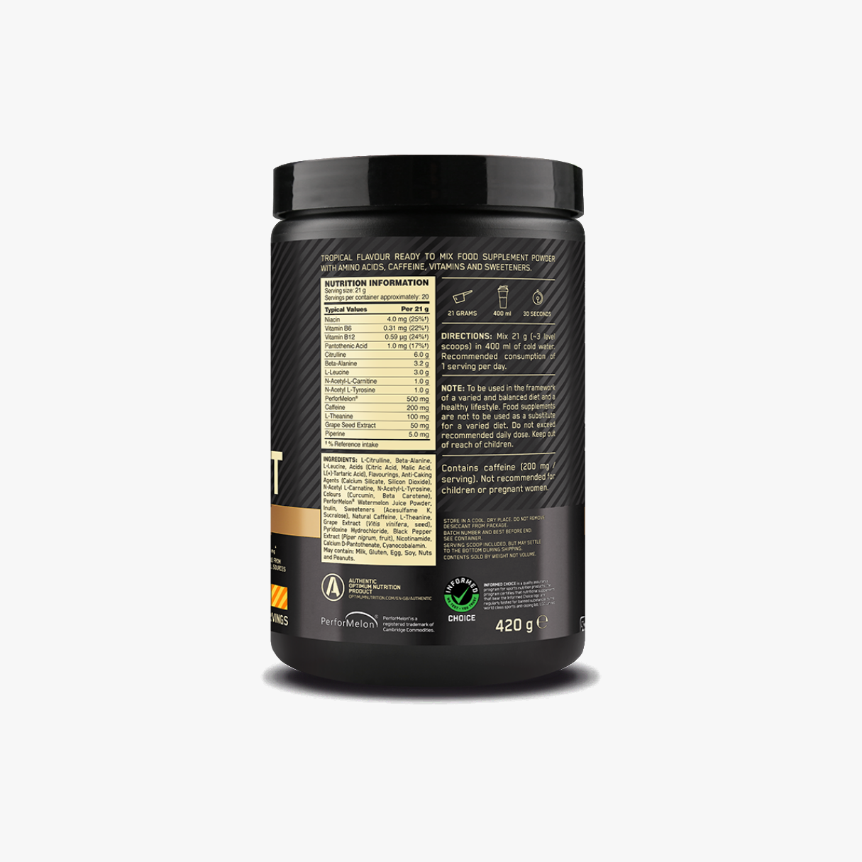 Gold Standard Pre-Workout Advanced 420 g nutri