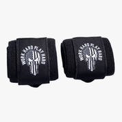 Hardcore Wrist Wraps 18inch (46cm) , Black/White - Rannetuet