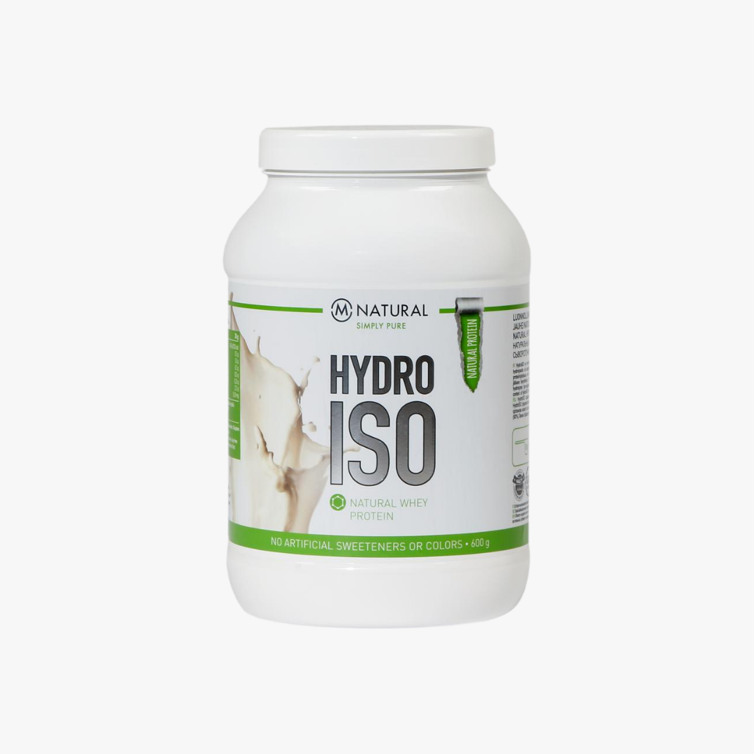 HydroISO -Heraproteiinijauhe, 600 g (maustamaton)