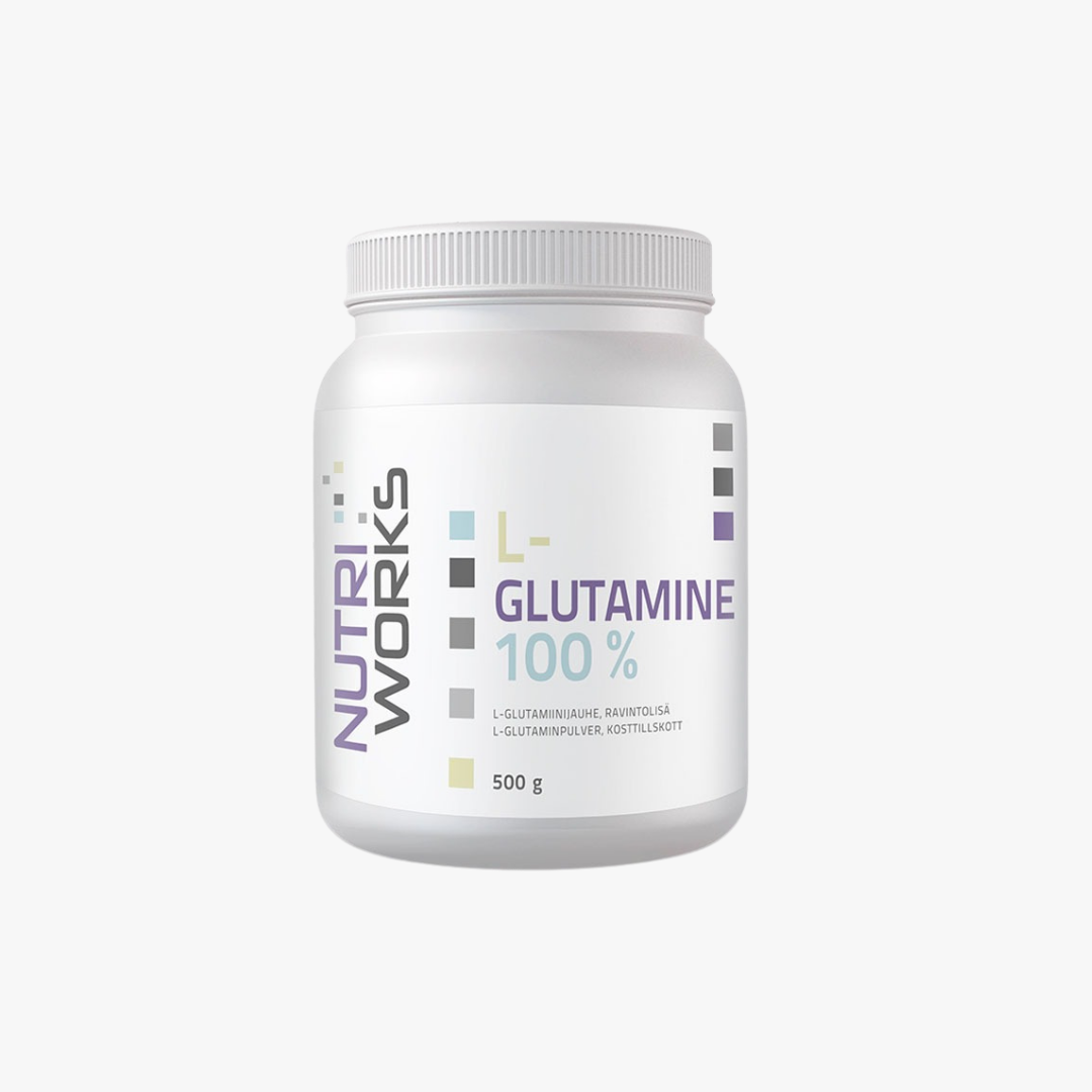 L-Glutamine 100 % -Glutamiinijauhe, 500 g