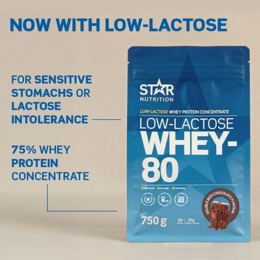 WHEY-80 (Low Lactose), 750 g - Heraproteiinijauhe