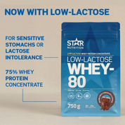 WHEY-80 (Low Lactose), 750 g - Heraproteiinijauhe