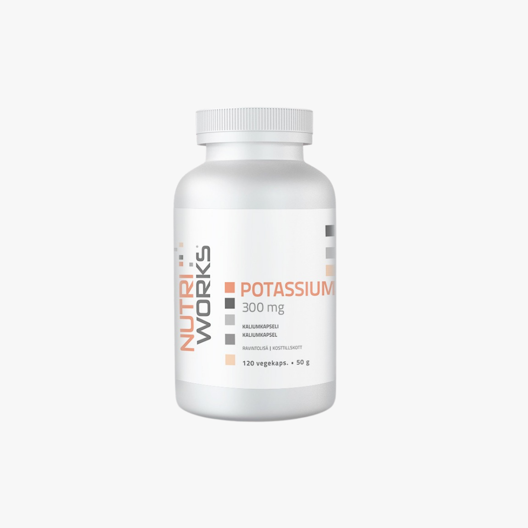 Potassium 300 mg -Kaliumkapseli, 120 kapselia
