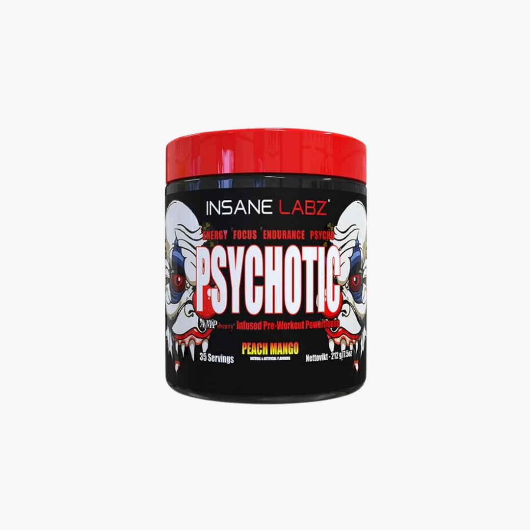 Psychotic Pre-Workout, 35 annosta-Peach Mango