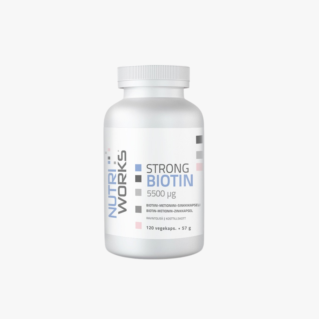 Strong Biotin 5500 µg -Biotiinikapseli, 120 kapselia
