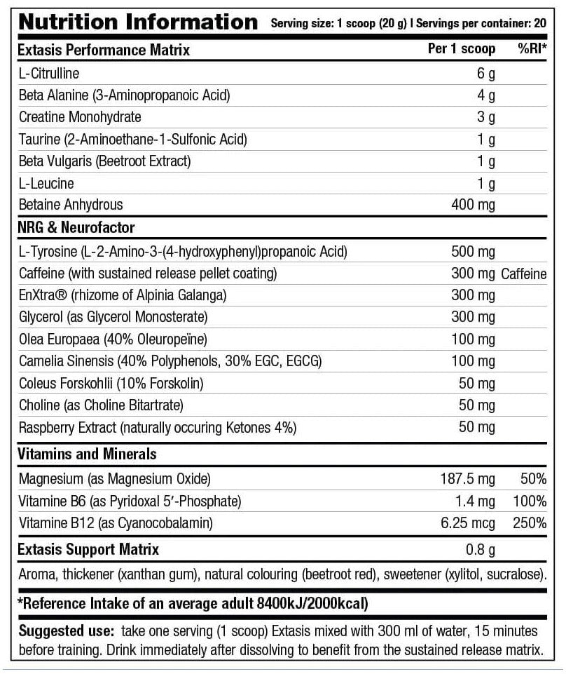 Extasis 400 g - Proteiinipuoti