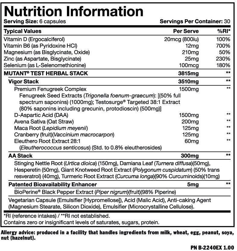 Mutant Test - Proteiinipuoti